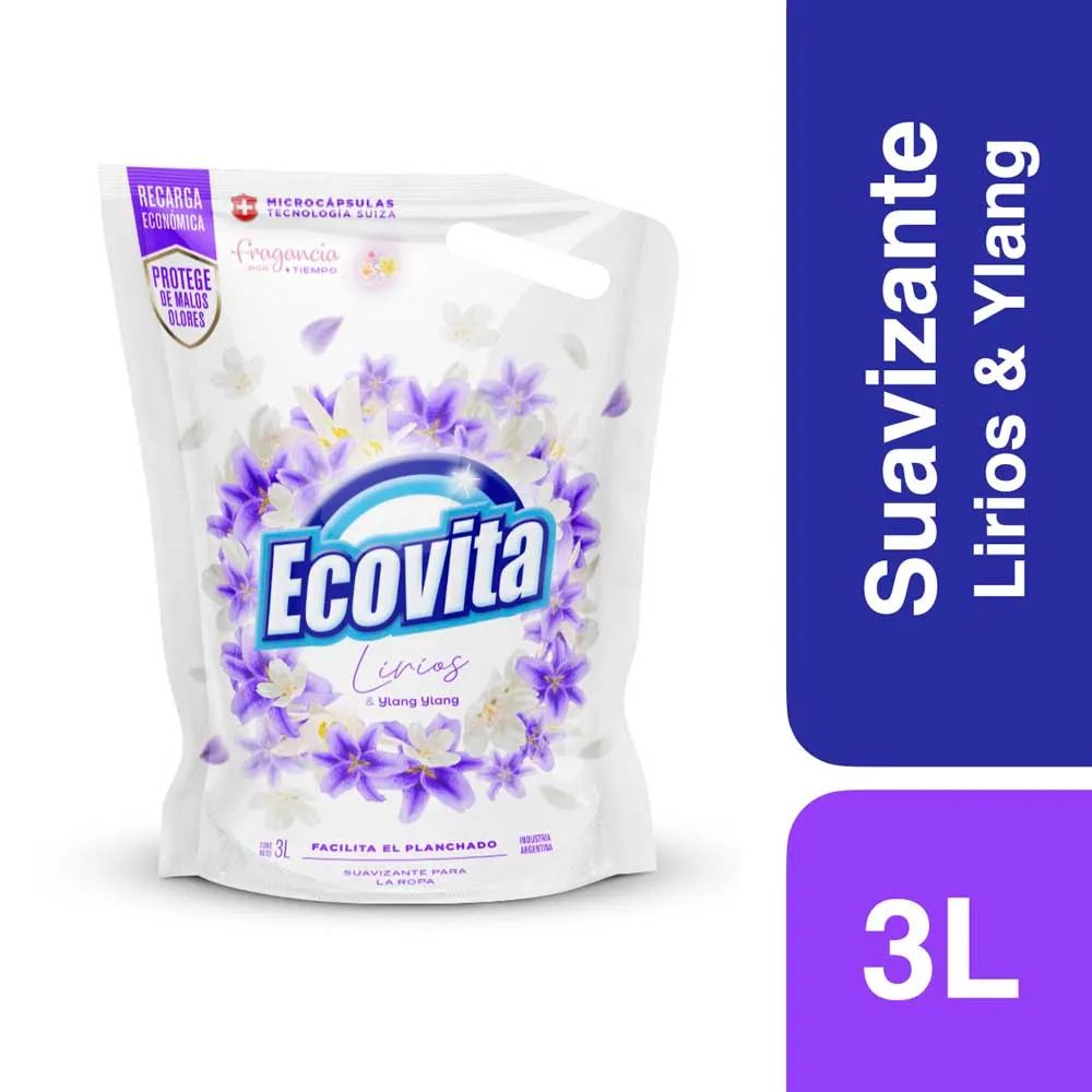 ECOVI. Suaviz. D/Pack 3L Lirios x4