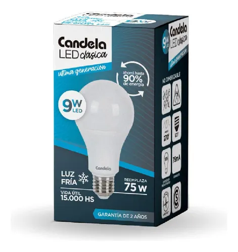 Candela Lampara Led 9w x10 (5)