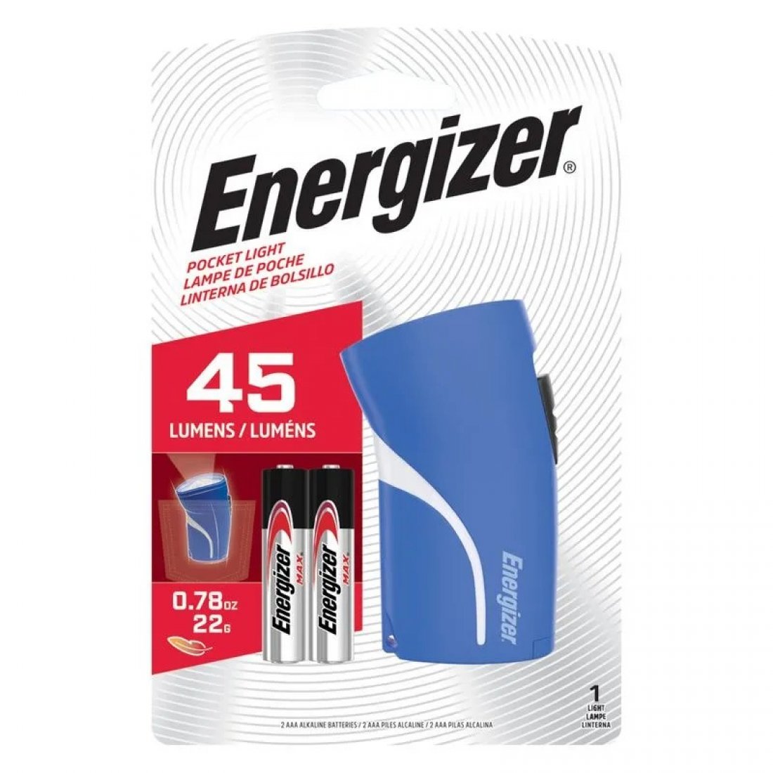 Lint. Energizer Comp. Bolsillo+2AAA -2010