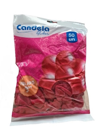 Candela Globo Perlado Rosa 50u (100)