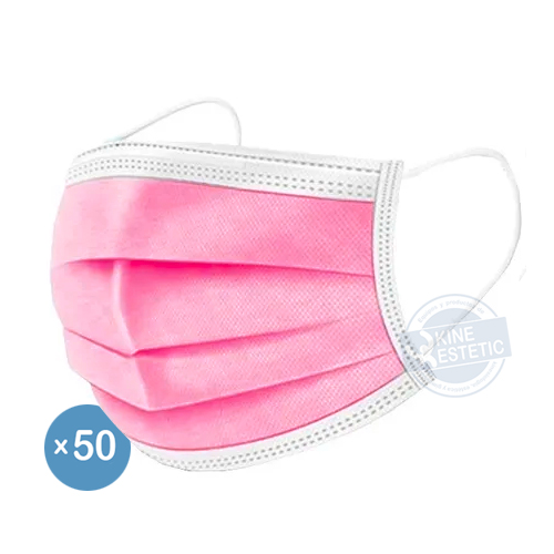 Barbijo Tricapa Niño x50 Rosa