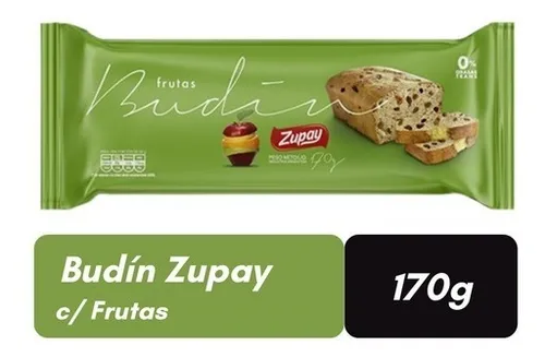 Zupay Budin c/fruta 170gr x18