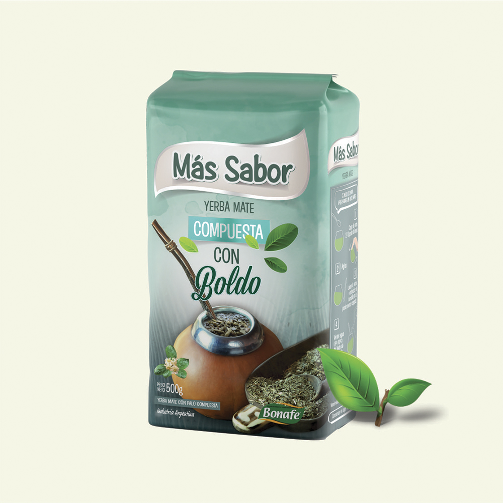Yerba MAS SABOR Boldo 500gr x10
