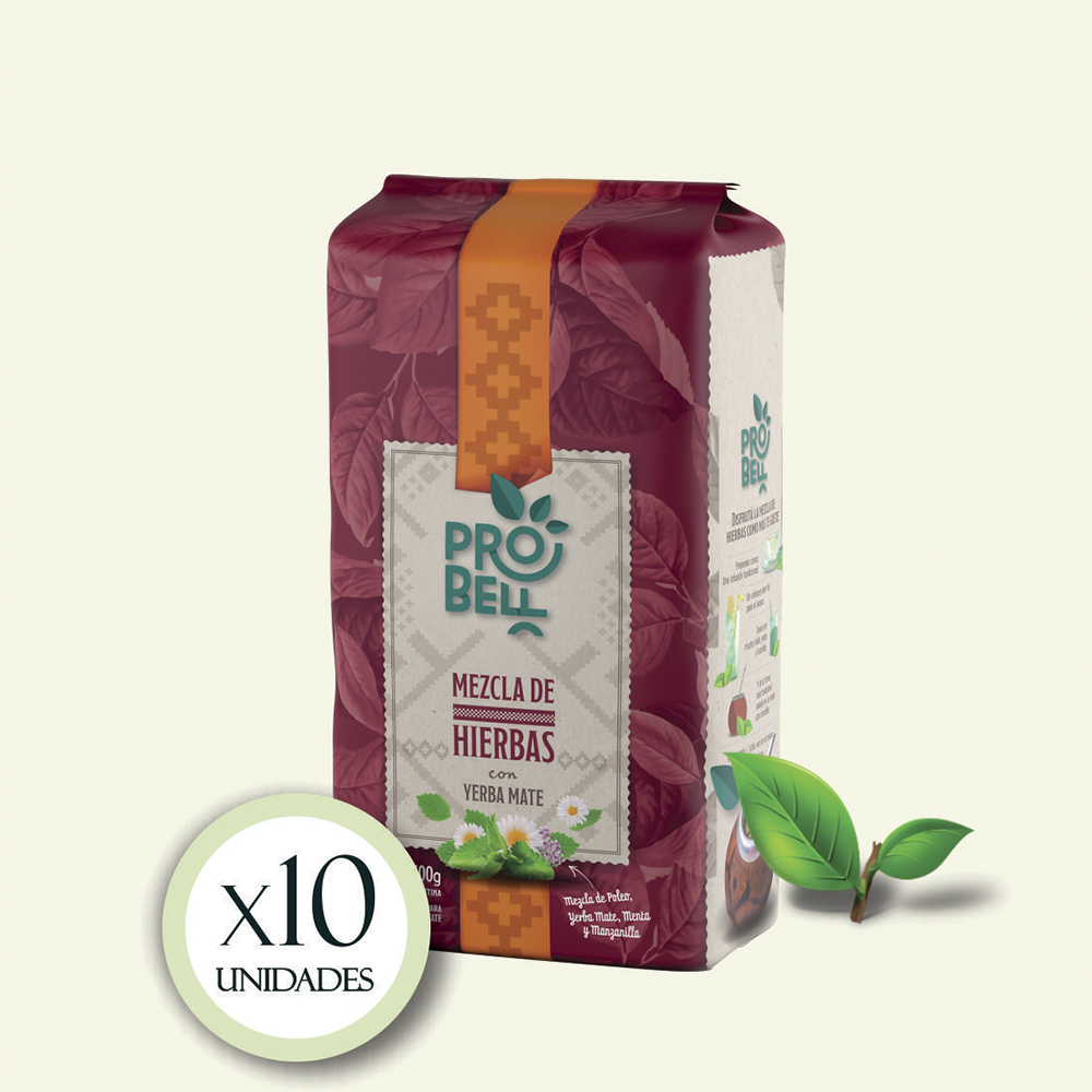 Yerba PROBELL Mezcla de Hierbas 500grs x10