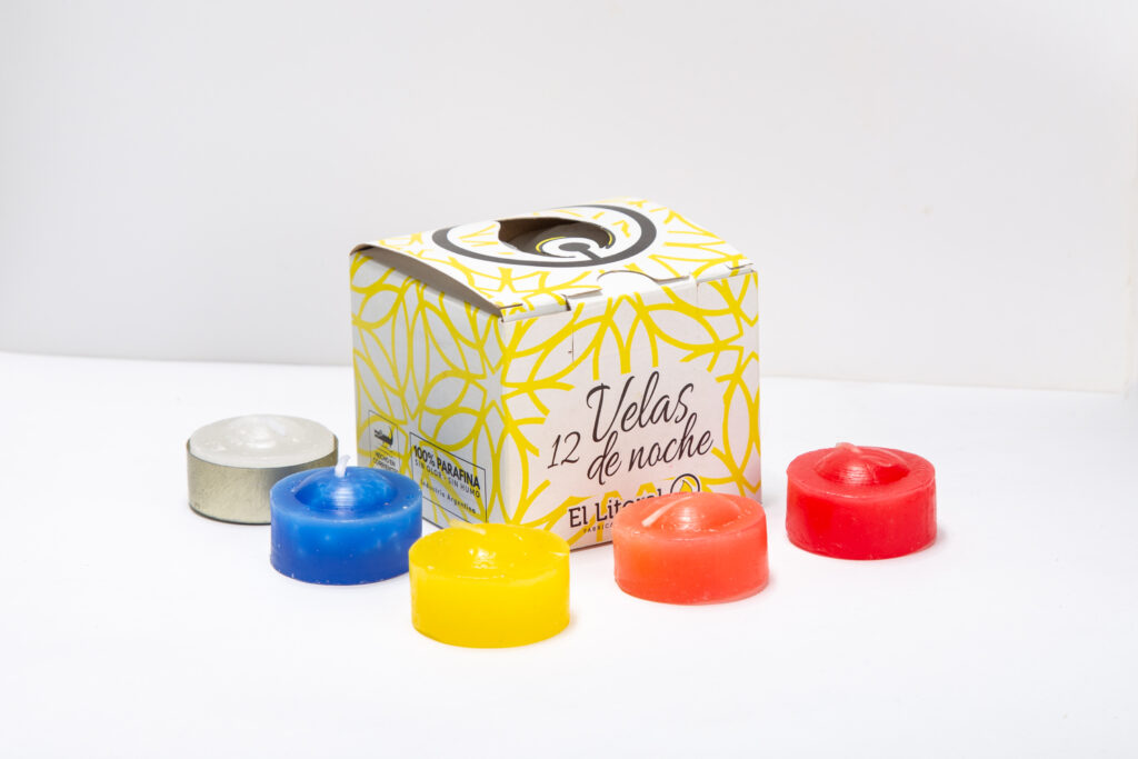 El Litoral Vela Parafina de Noche Bca. x16u