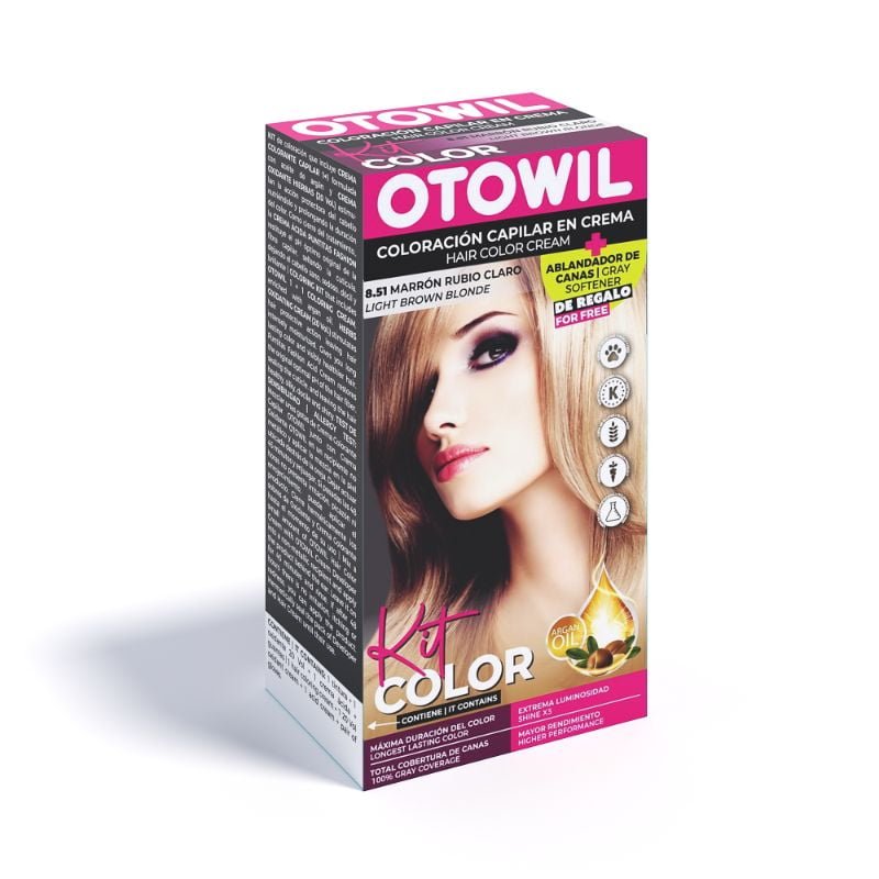 OTOWIL Kit Color 8/51 Marron Rubio Claro (20)