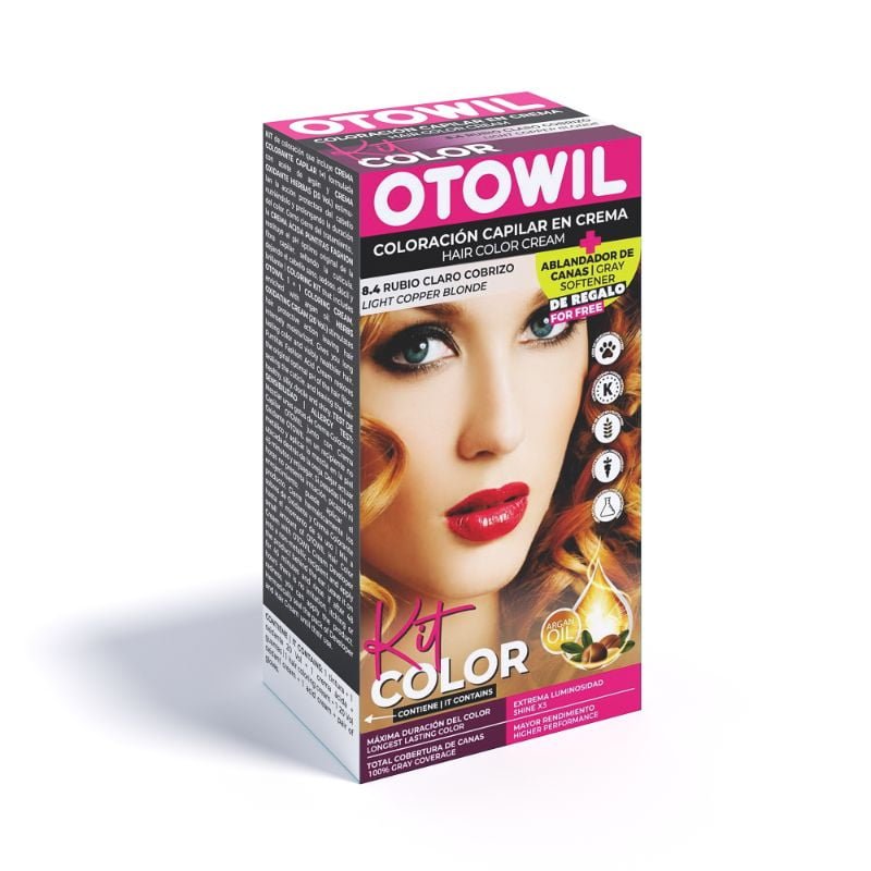 OTOWIL Kit Color 8/4 Rubio Claro Cobrizo (20)