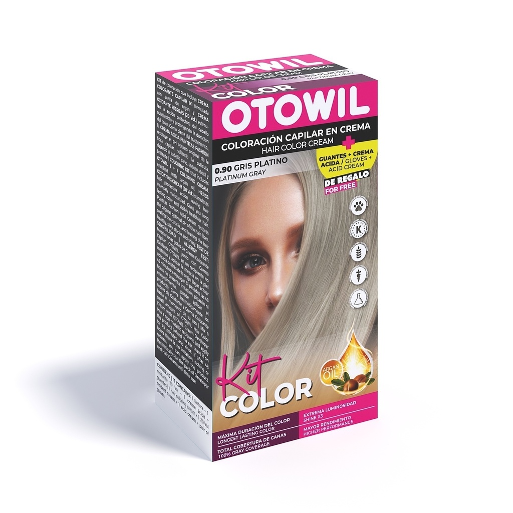 OTOWIL Kit Color 0/90 Gris Platino (20)