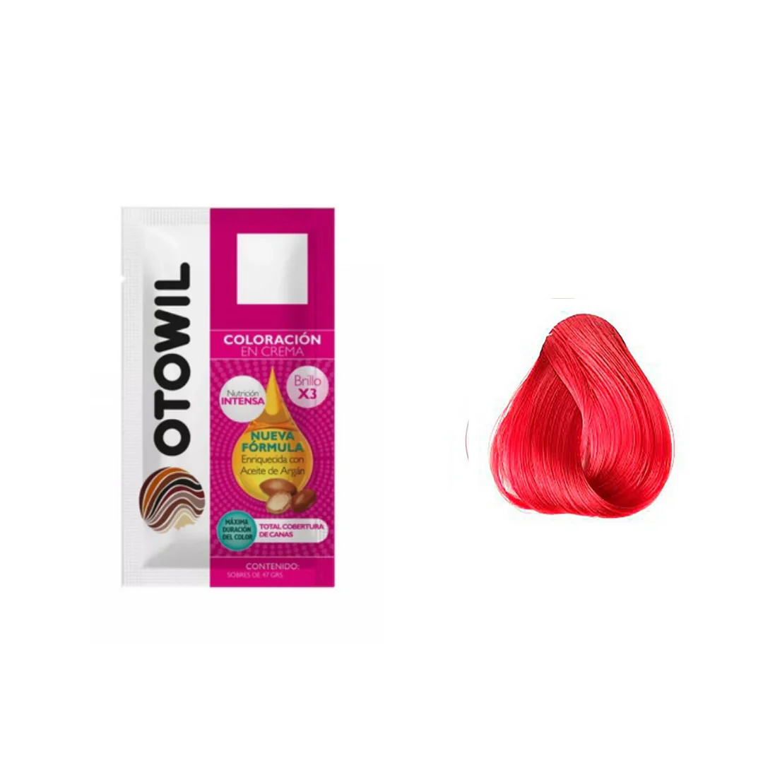 OTOWIL Crema Color Cap. 5/66 sobre 50g x6 Rojo Oscuro