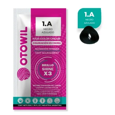 OTOWIL Crema Color Cap. 1 sobre 50gr x6 Negro