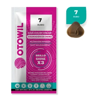 OTOWIL Crema Color Cap. 7 sobre 50gr x6 Rubio