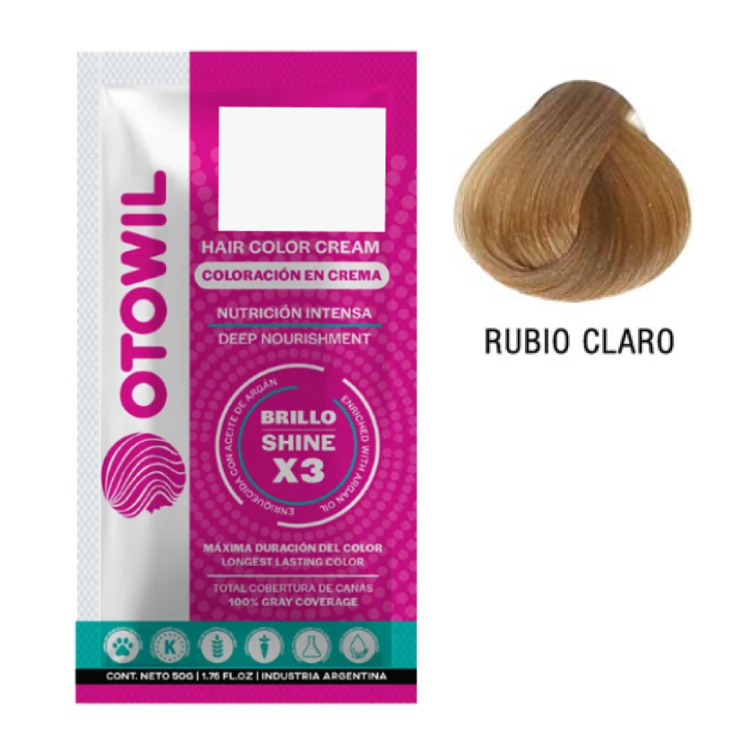 OTOWIL Crema Color Cap. 8 sobre 50gr x6 Rubio Claro