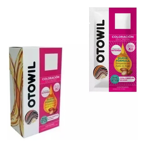 OTOWIL Crema Color Cap. 5/4 sobre 50gr x6 Castaño Claro Cobrizo