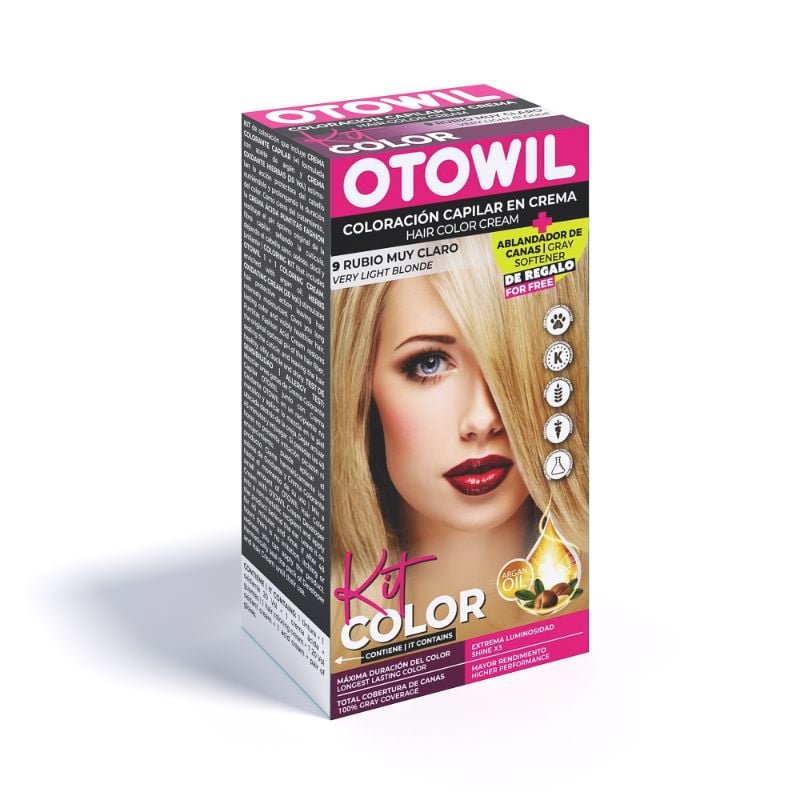 OTOWIL Kit Color 9 Rubio Muy Claro (20)