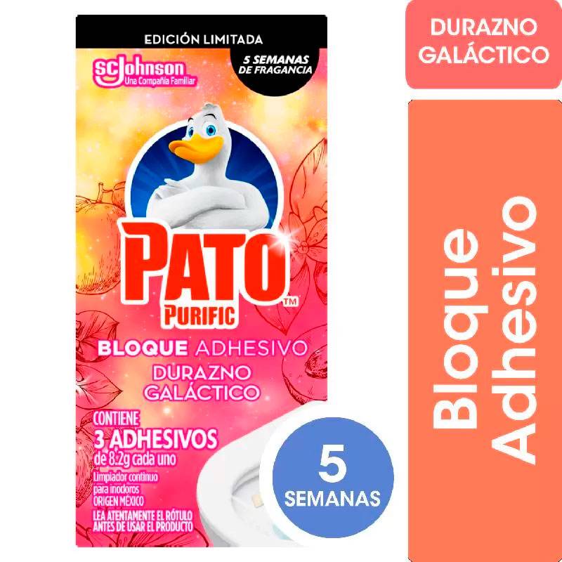 Pato Purific Adhesivo Durazno x24