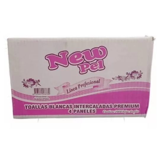 NEW-PEL Toalla Intercalada Blanca x2000u