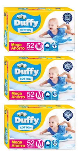 DUFFY MEGA Pañal Cotton M (52) x3 -21252