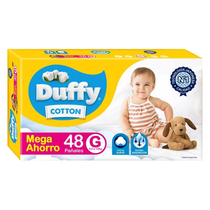 DUFFY MEGA Pañal Cotton G (48) x3 -21348