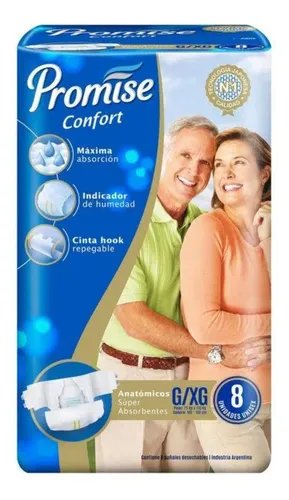 PROMISE Pañal Adulto Comfort G/XG 8u x4 -31308