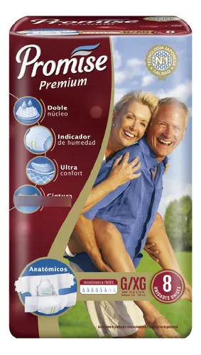 PROMISE Pañal Adulto Premiun G/XG 8u x4