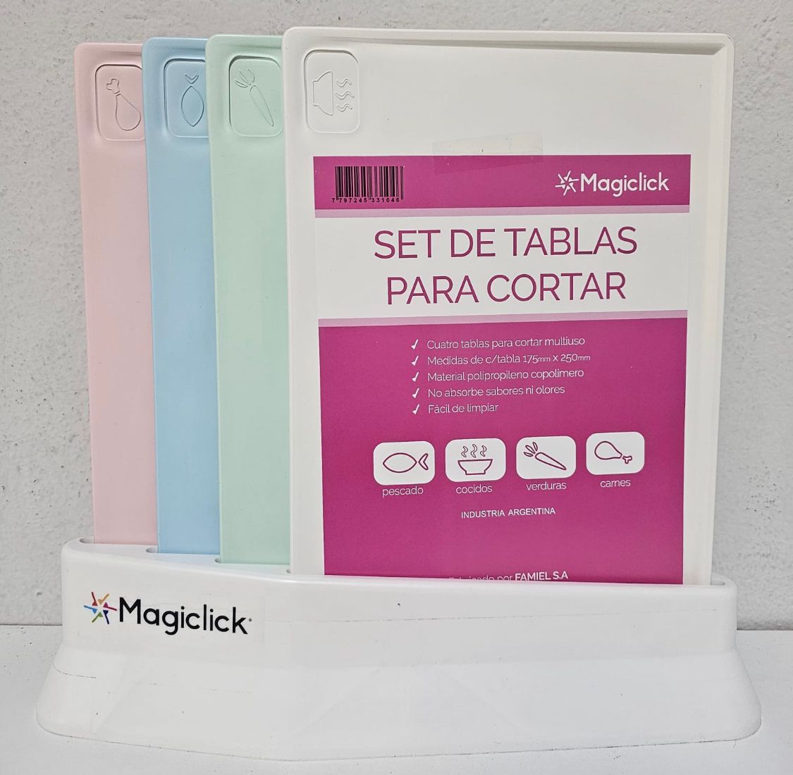 Magiclick Set de Tablas Para Picar c/Base