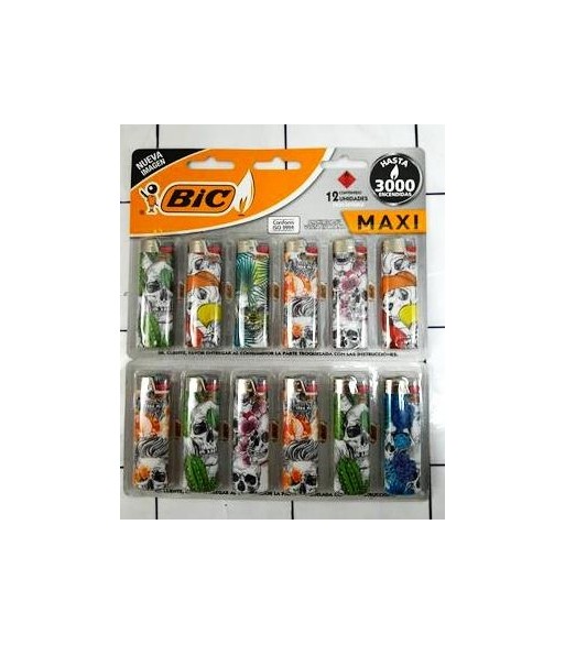 BIC Encendedor Maxi x12 Fashion