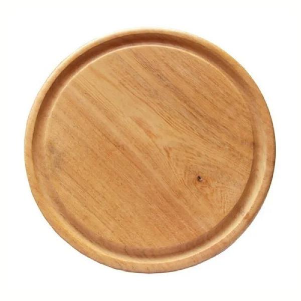 LaCas Plato Madera Redondo