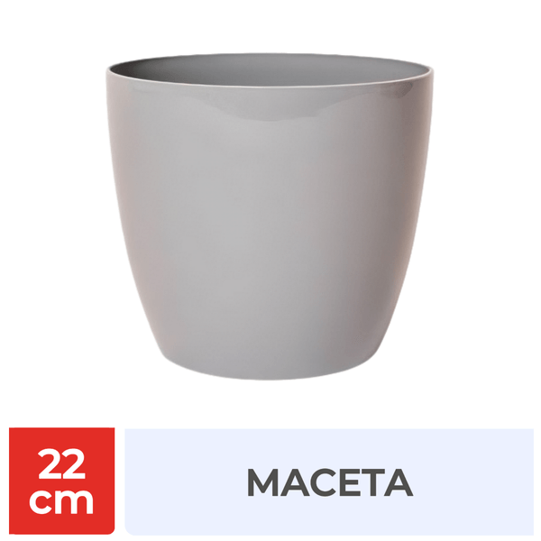 GEM. Maceta Umbra 22 Gris Claro
