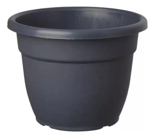 GEM. Maceta Versa 25cm Gris Azabache