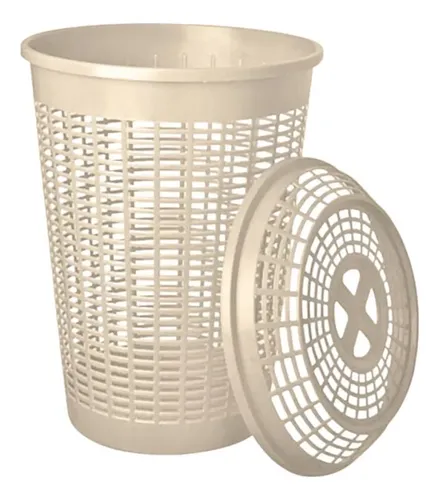 GEM. Cesto Ropa Redondo 65Lts Greige