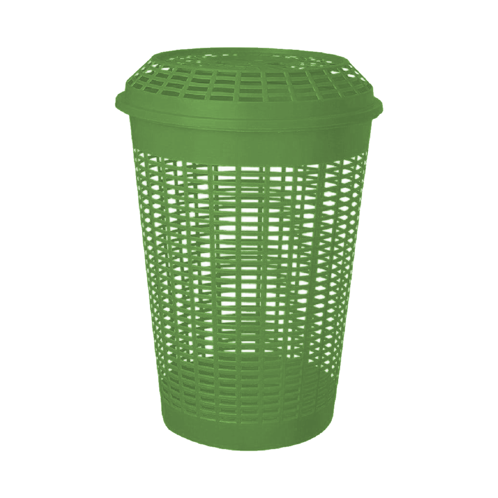 GEM. Cesto Ropa Redondo 65Lts Verde Oliva