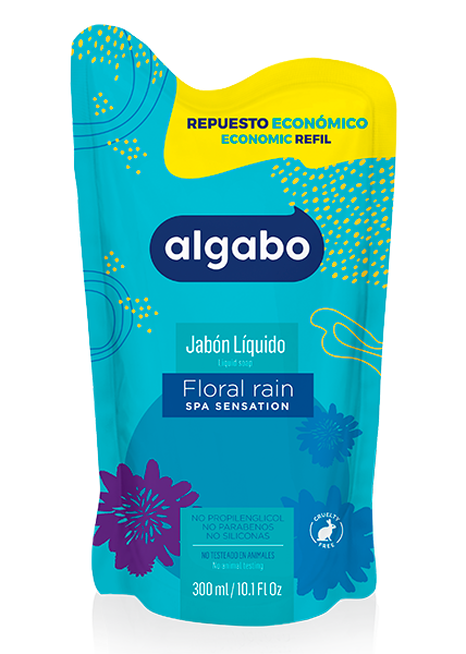 ALGABO Jabon Liq. 300ml Floral Rain D/P (12)