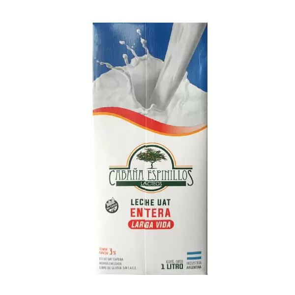 Leche Cabaña Espinillos 1L x12 Entera