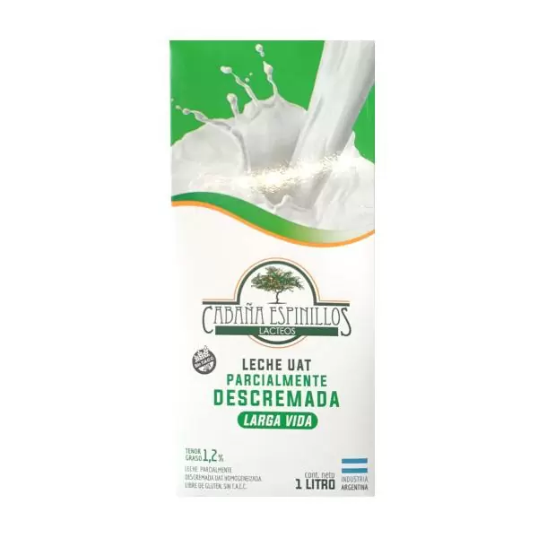 Leche Cabaña Espinillos 1L x12 Descrem.