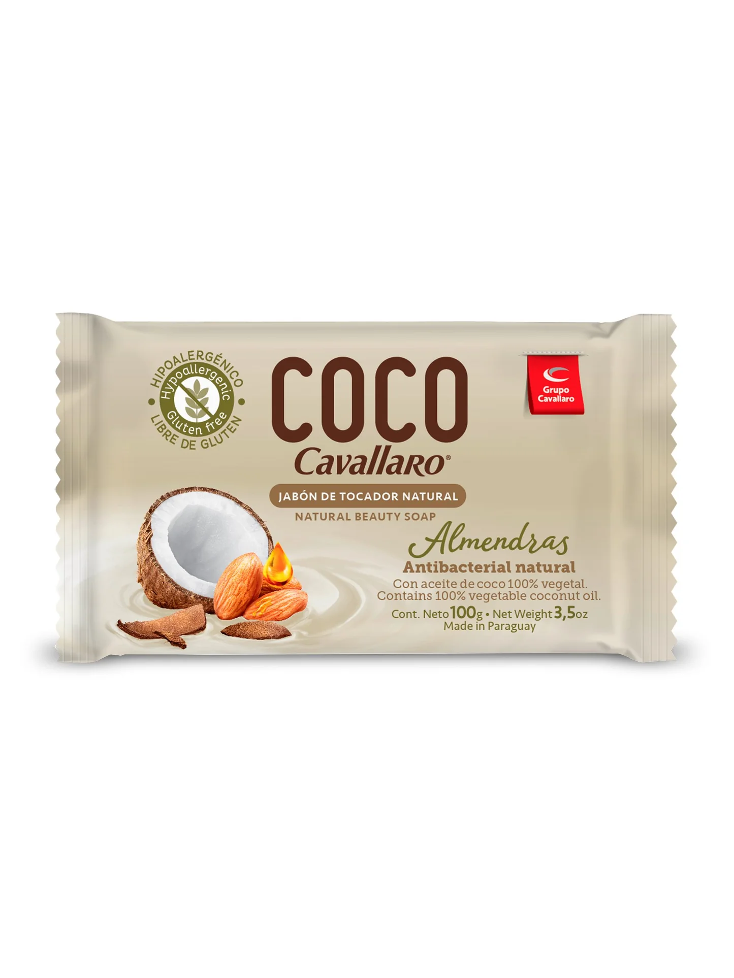 Cavallaro Jabon Toc. Puro-Coco Almendra 100gr x3 (12)