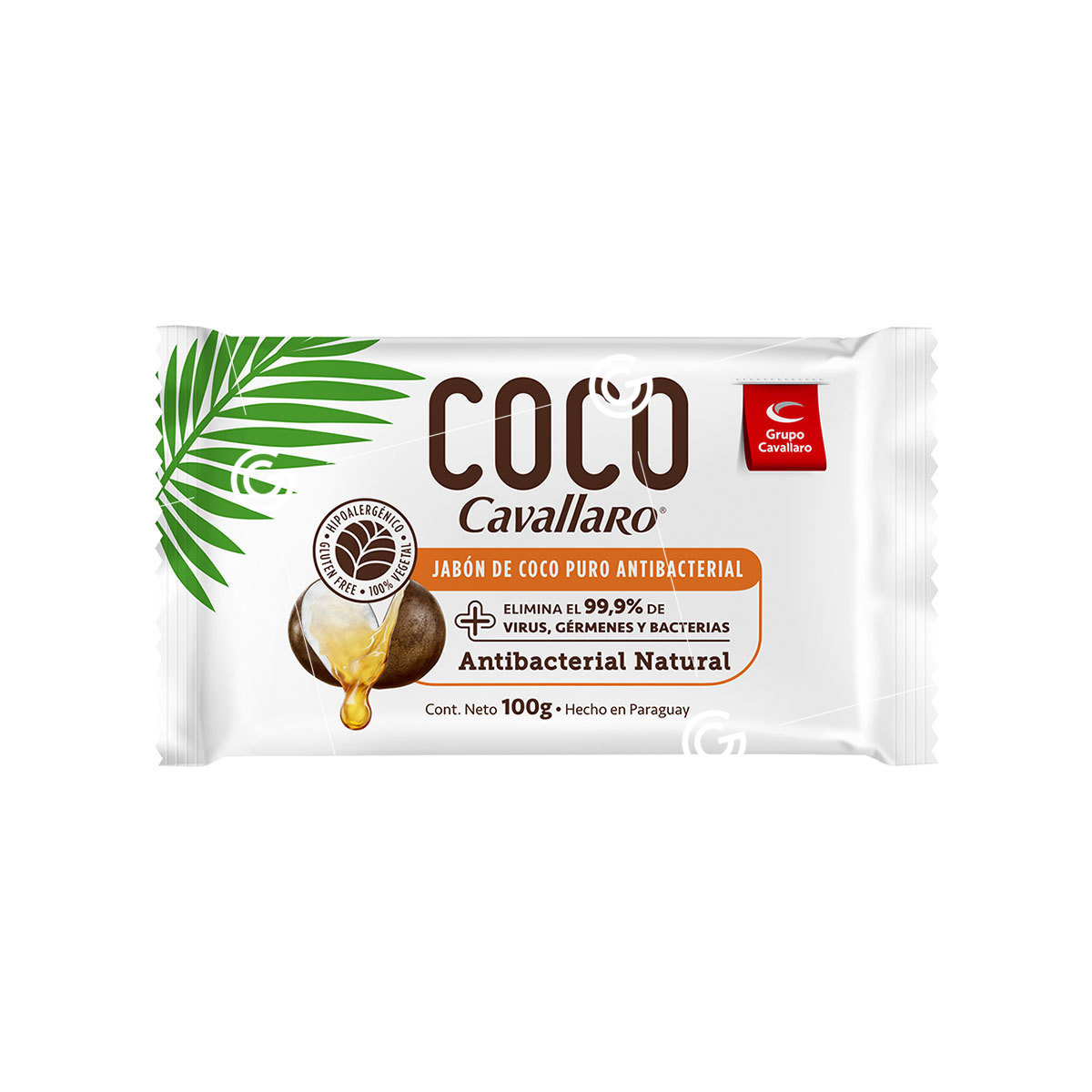Cavallaro Jabon Toc. Puro-Coco Clasico 100gr x3 (12)