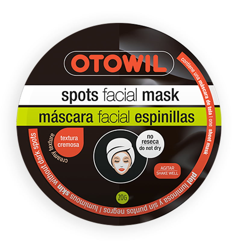 OTOWIL Mascara Facial Tela Espinilla Sachet 20gr x12