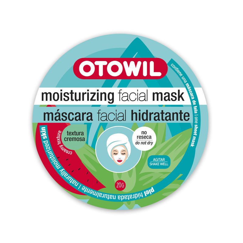 OTOWIL Mascara Facial Tela Hidrat. Sachet 20gr x12