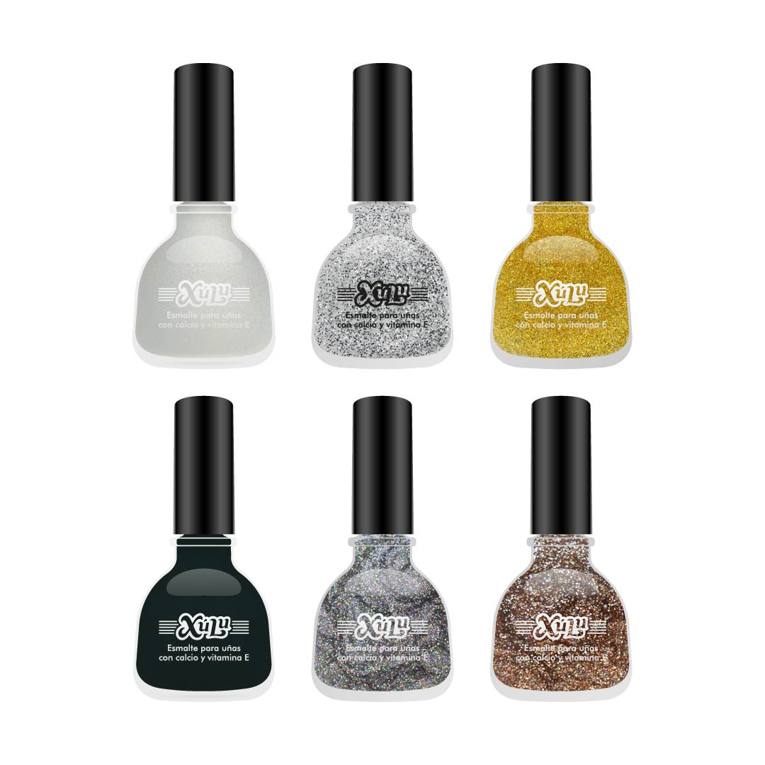 Esmalte Uña Cod. 202 Blanco Glitter x6