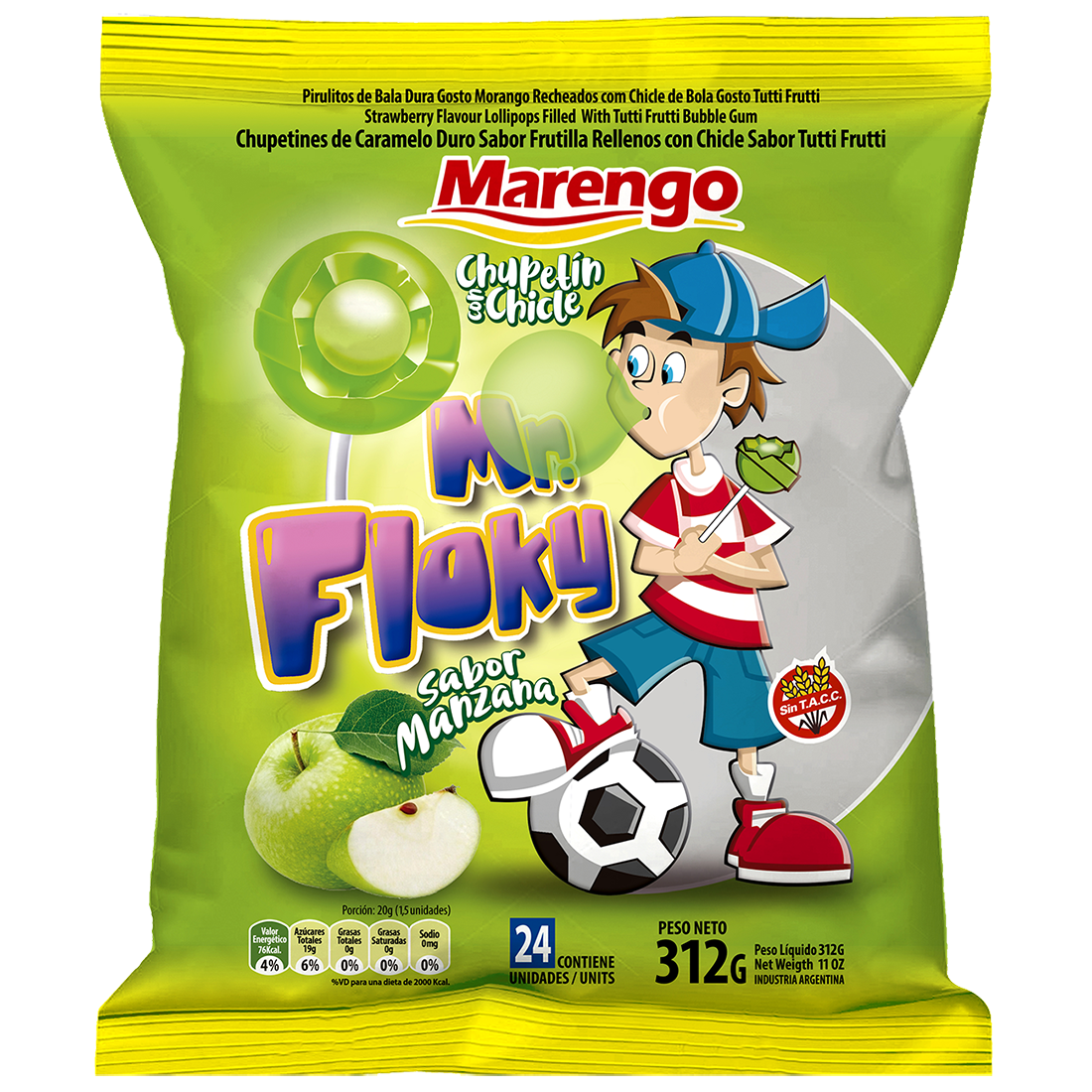 MARENGO* CAJA Chupetin Mr Flocky c/chic Manza.x20 -12351