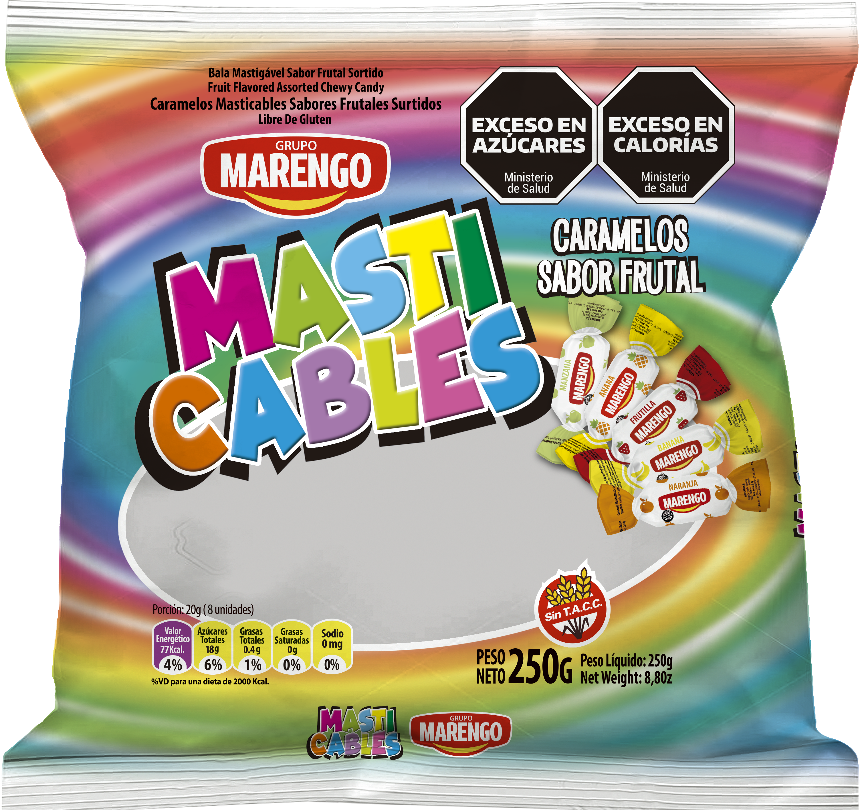 MARENGO* CAJA Masticable Frutal 400u x6 -22640
