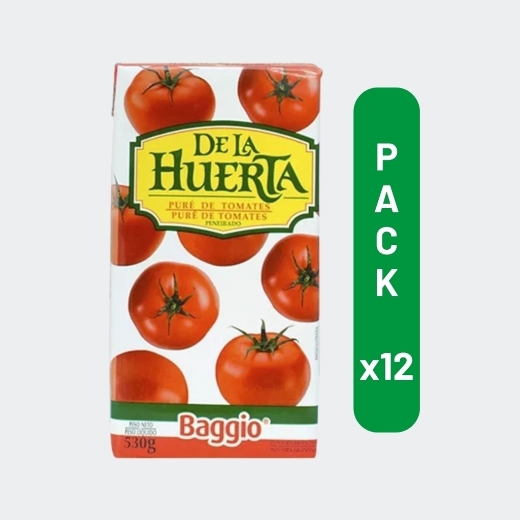 LA HUERTA Pure de Tomate 530gr x12