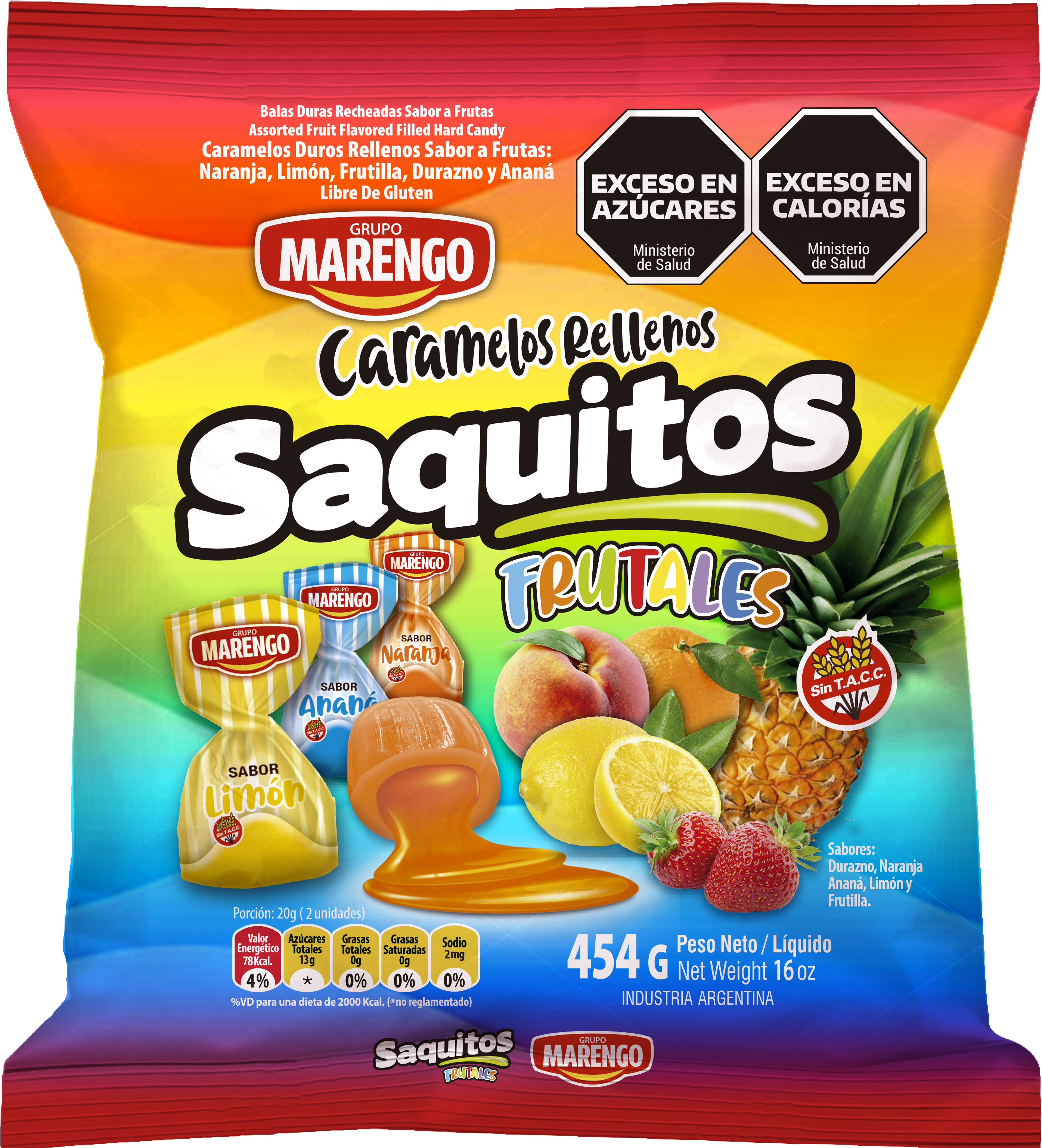 MARENGO* CAJA Saquitos Surt. Frutal x16 -10328