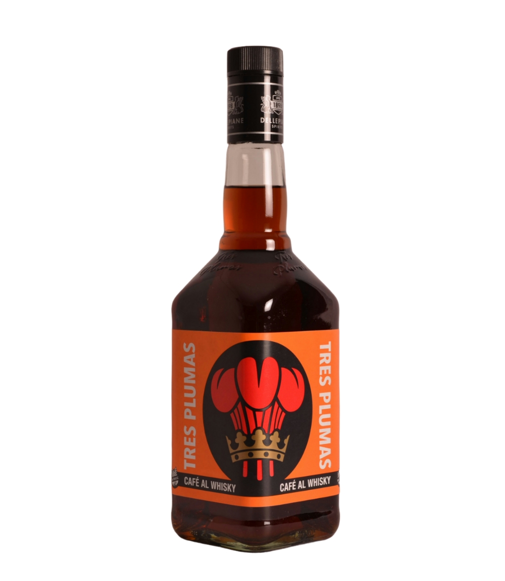 DELLE. Tres Plumas Licor Cafe/Whis. 750cc (6) -2209