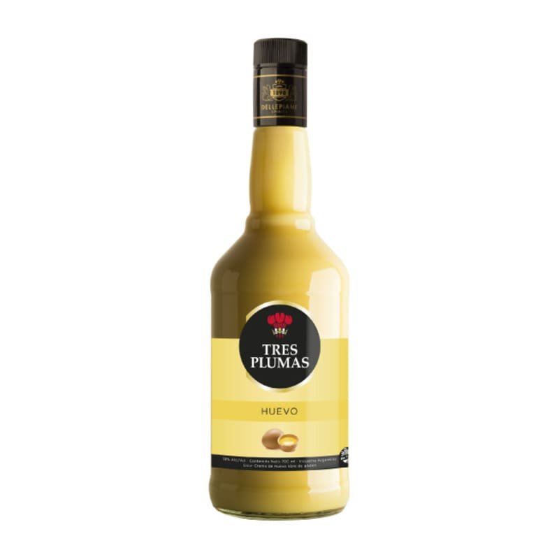 DELLE. Tres Plumas Licor Huevo 700cc (6) -2305