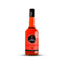 DELLE. Tres Plumas Licor Frutilla 700cc (6) -2312