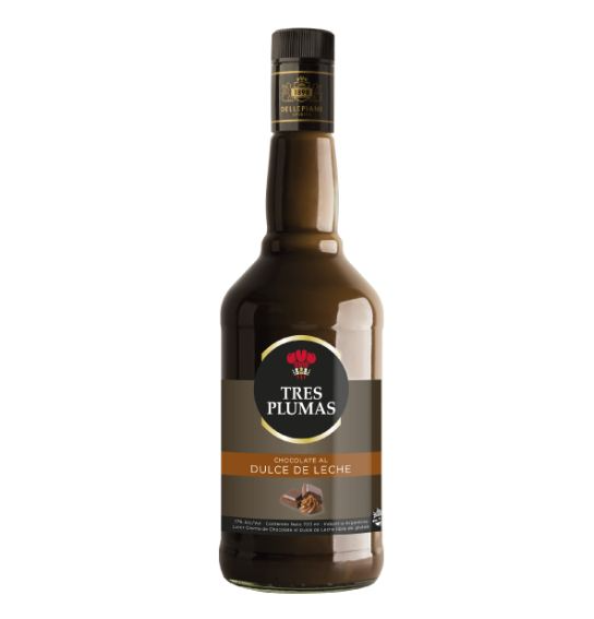 DELLE. Tres Plumas Licor Choc/D.Leche 700cc (6) -2330
