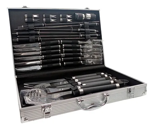 SOIFER Set Asado 32pzs Acero+Maletin -1103154-
