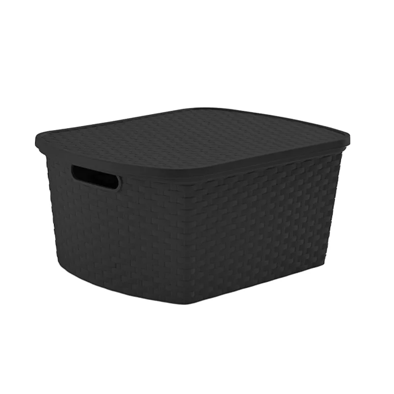 STARco. Canasto Ratan 15 L C/T Negro