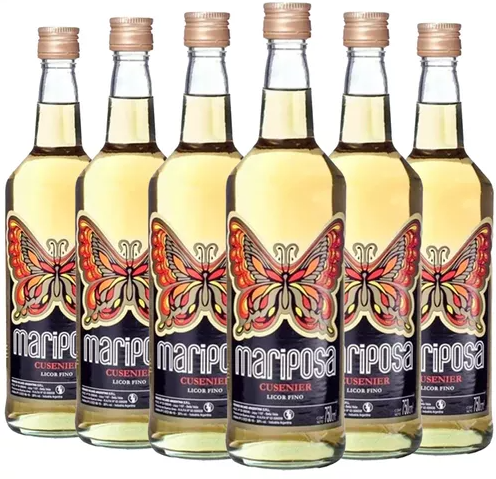 DELLE. Mariposa Licor Miel 750cc x6 -2502